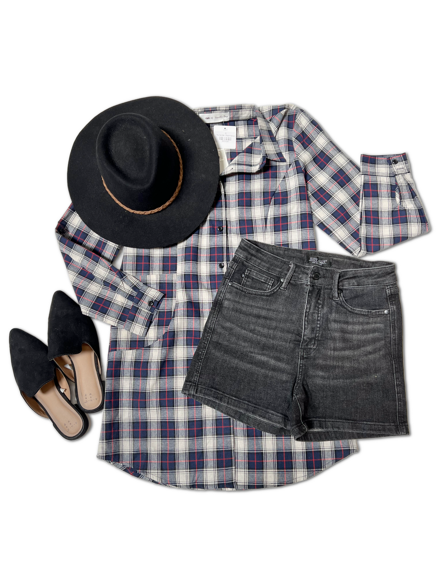 You Get Me - Plaid Pullover