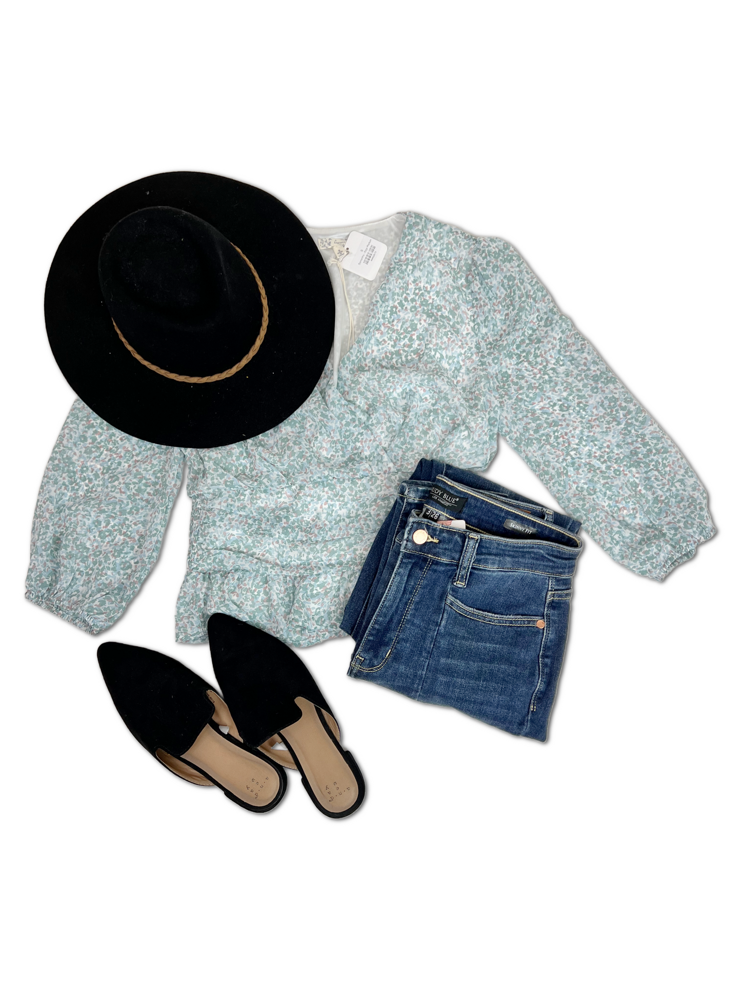 Samantha - Sage Peplum