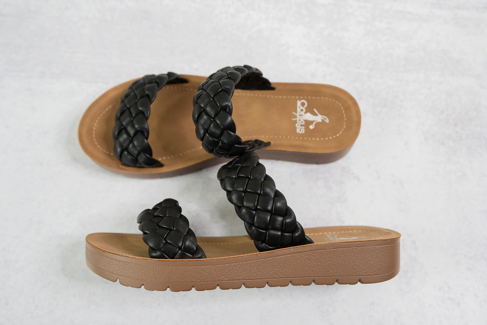 Wind It Up Sandals in Black