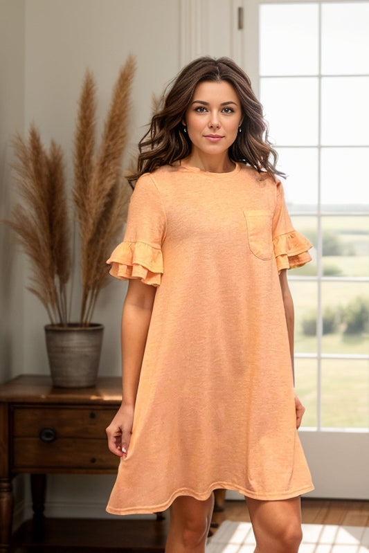 Carefree Mango T-Shirt Dress