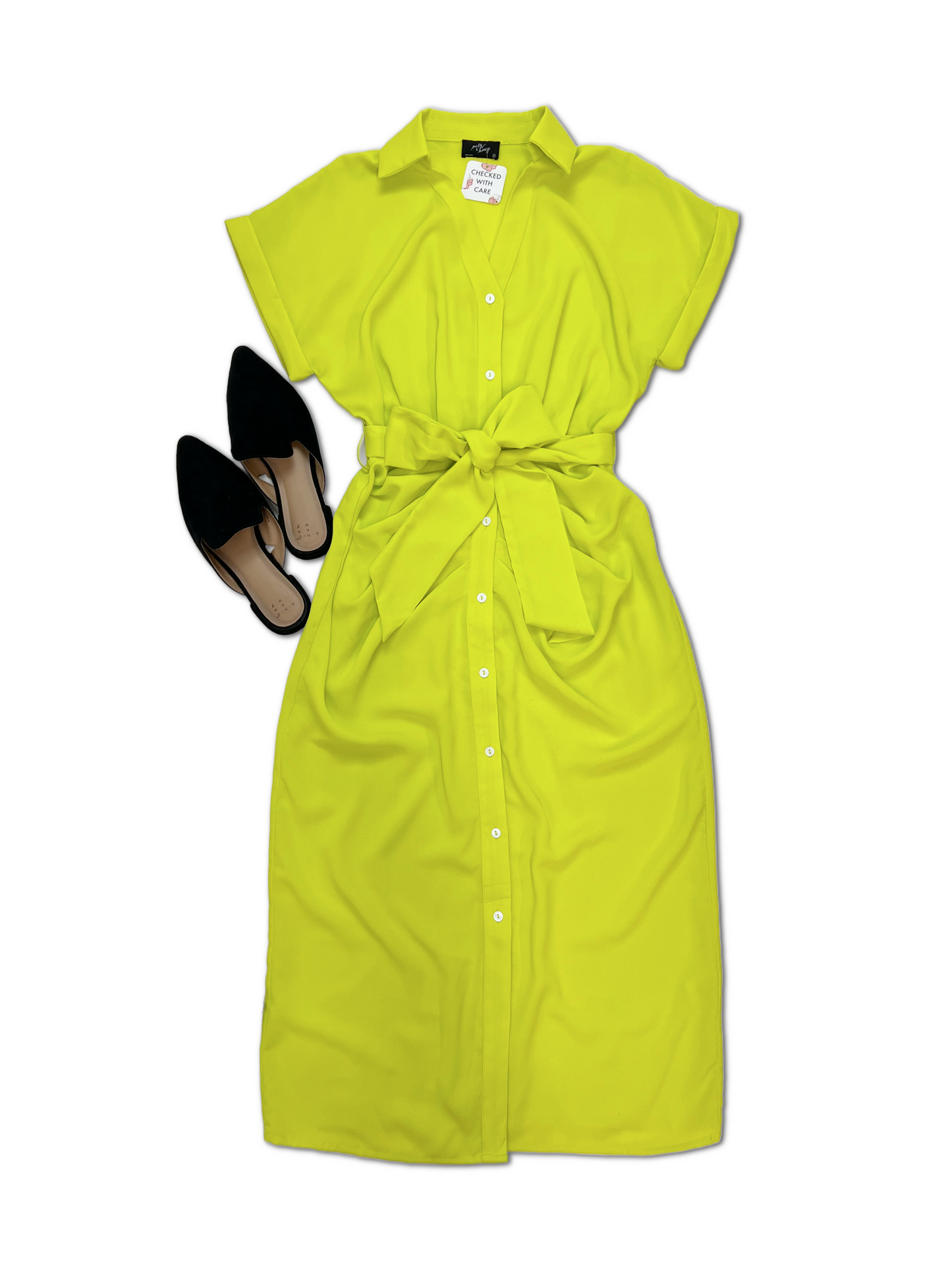 Turning Heads - Sour Lime Dress