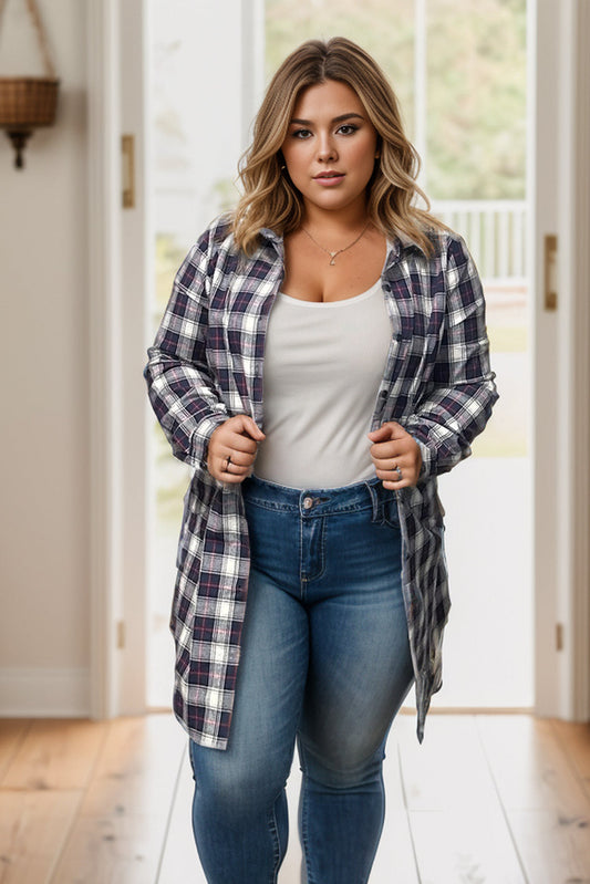 You Get Me - Plaid Pullover